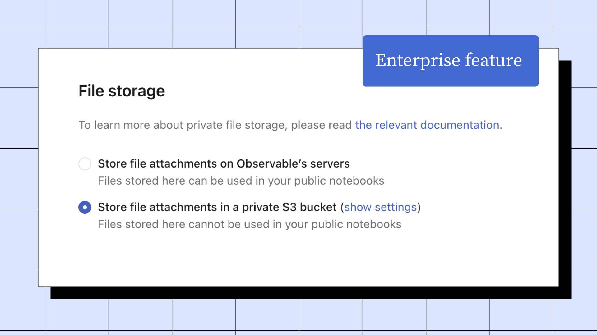 Private S3 bucket screenshot