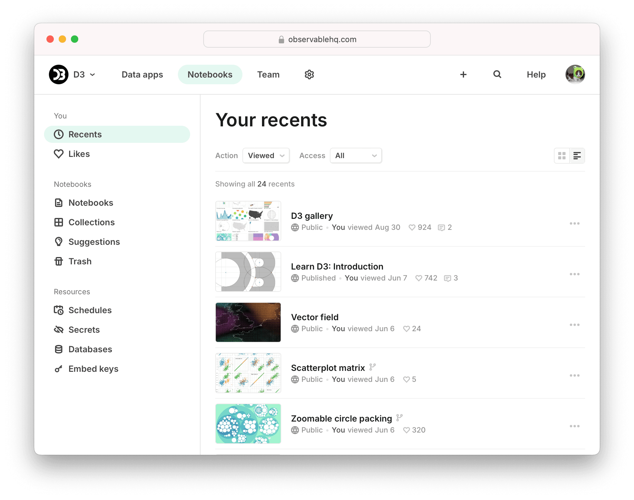 New UI for Data apps